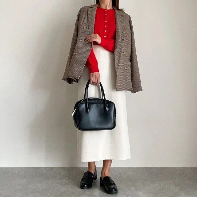 チェック柄ジャケット着映えコーデ