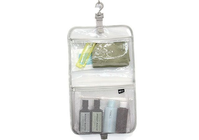 ダイソー トラベル吊り下げポーチ 使用例 容量