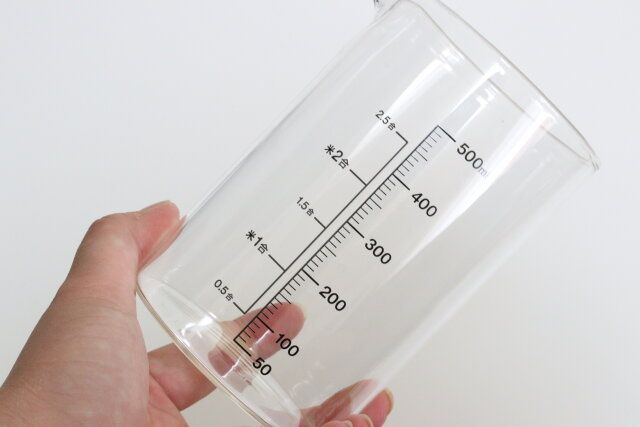 耐熱計量ガラスコップ（お米兼用、500mL） デザイン