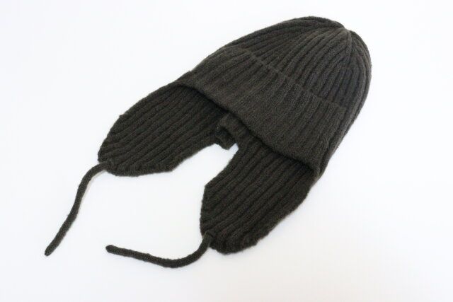耳当て付ソフトニット帽