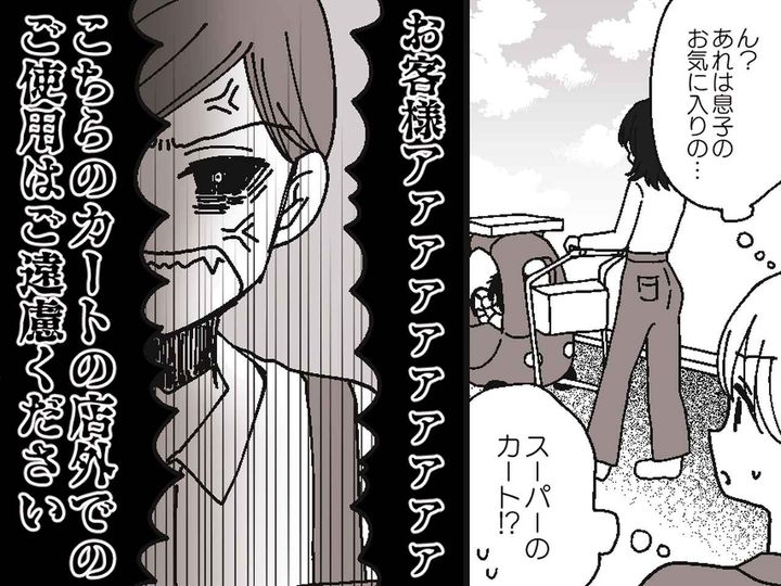 画像: スーパーのカートを敷地外で使用する女性「家に着いたら返すつもりだった」→ 店員の毅然な対応にスカッ！