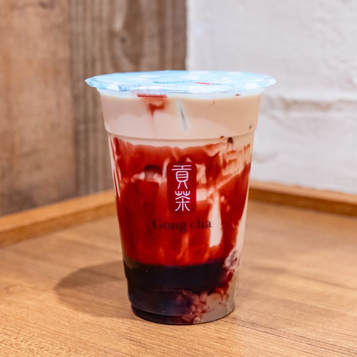 りんごとクランベリー ミルクティー