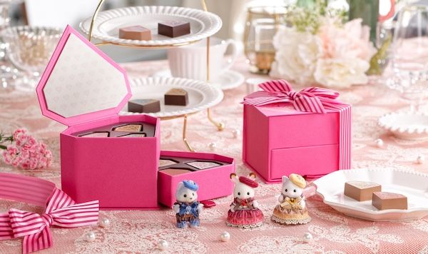 シルバニアファミリーとDelReYが初コラボ。限定のダイヤモンドショコラBOXを発売