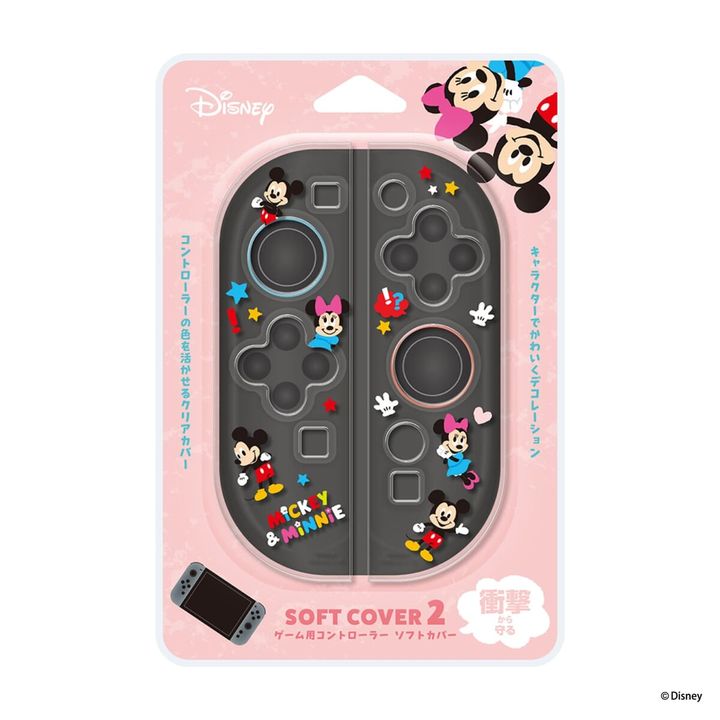ディズニー「SWITCH2対応 TPUソフトカバー」ミッキー＆ミニー（パッケージ）