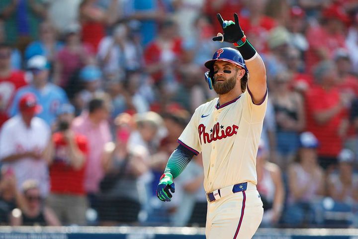 フィリーズのブライス・ハーパー（C）Getty Images