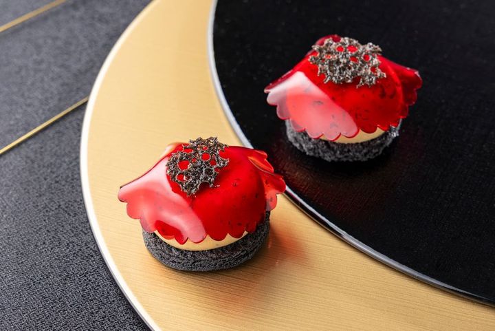 きのこムースと紫蘇ジュレ