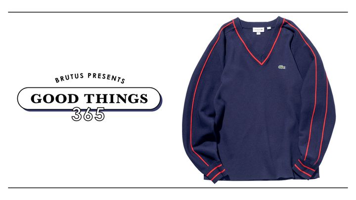 〈ラコステ〉のスポーツニット