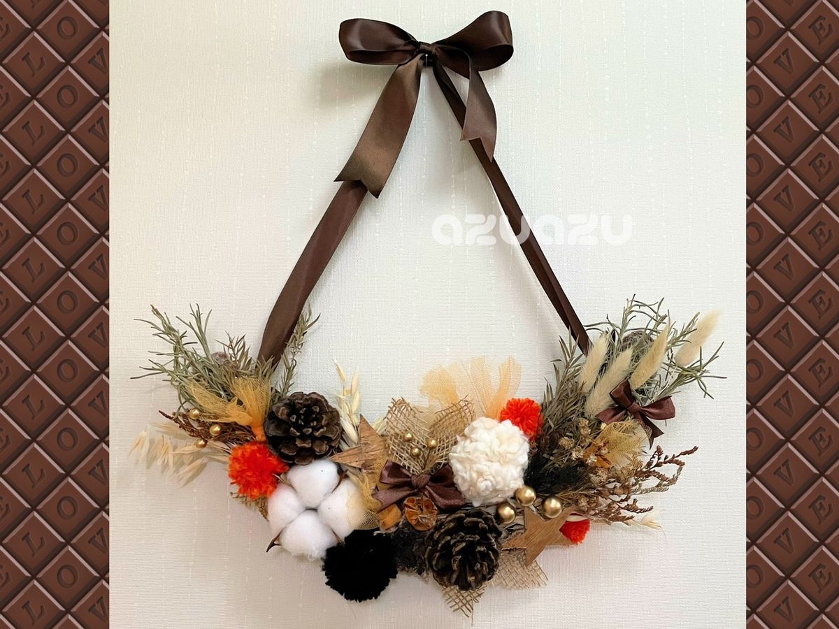 100均ハンドメイド】ハロウィン2025☆ハーフムーンリースを作ろう