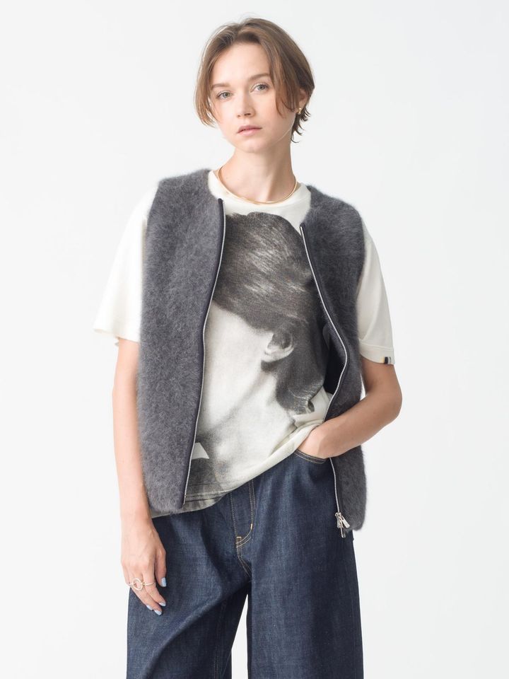 画像: Ron Herman/Fox fur best/beige, gray￥47,300