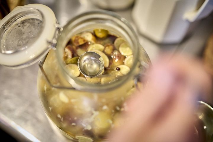 自家製ドリンク「RONMADORソーダ」