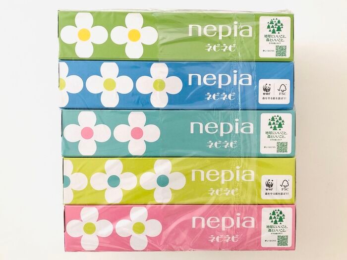 ボックスティッシュのビニールを