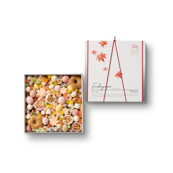 「ふきよせ 甘い缶〈MOMIJI〉」180g ¥2,592 ※なくなり次第終了。