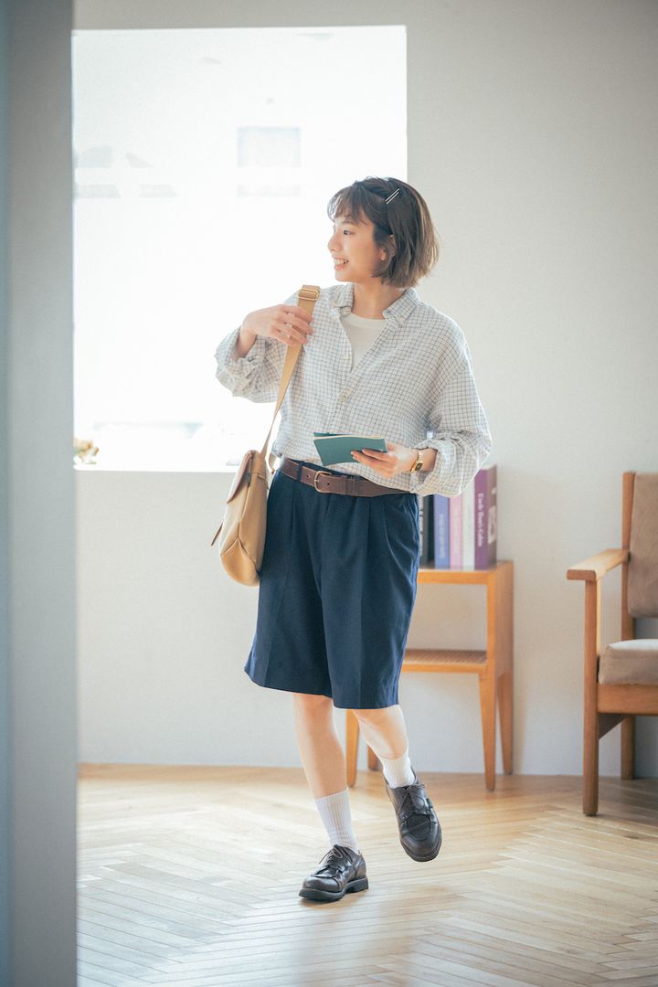 秋の“ハーフパンツ”コーデ5選。ボーイッシュな着こなしが素敵【FUDGE FRIEND おしゃれさんの毎日コーディネート】