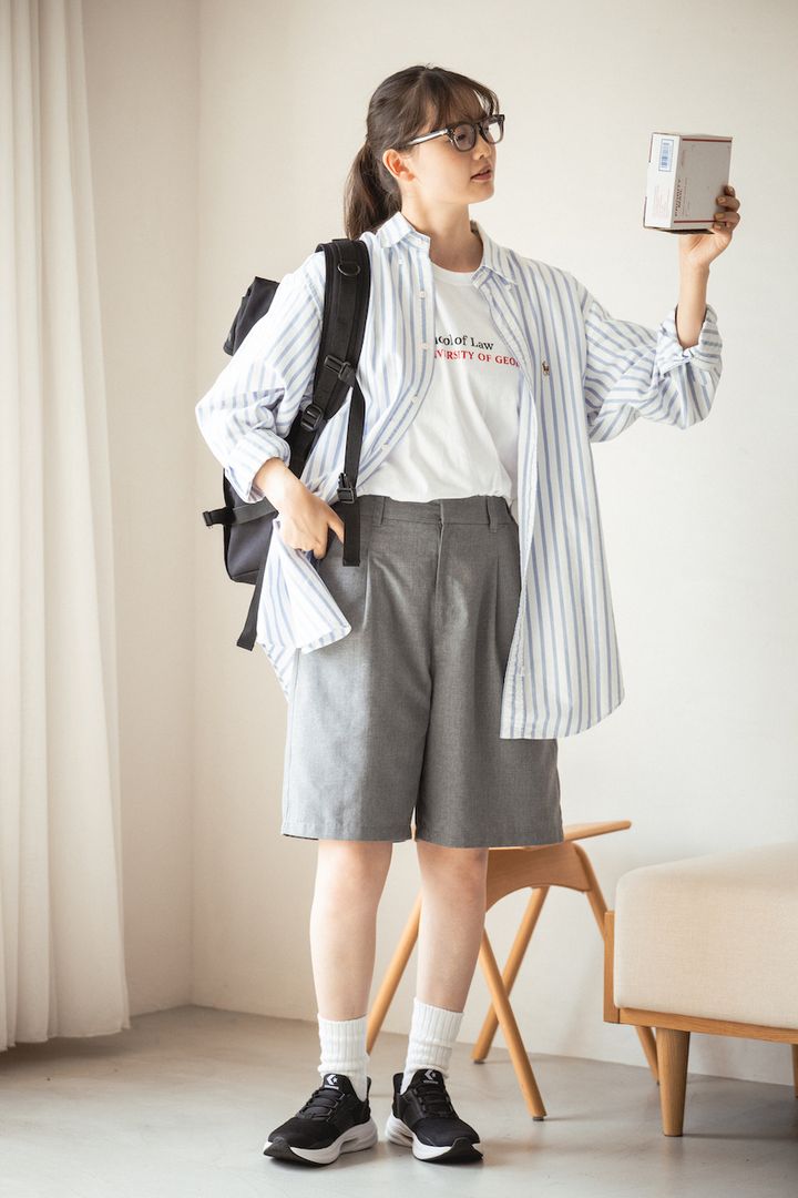 秋の“ハーフパンツ”コーデ5選。ボーイッシュな着こなしが素敵【FUDGE FRIEND おしゃれさんの毎日コーディネート】