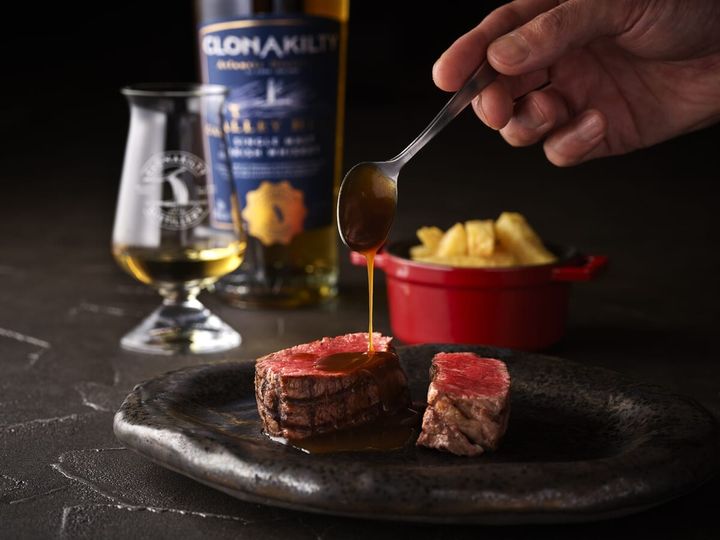 アイリッシュビーフサーロイン＆国産牛フィレの薪焼き