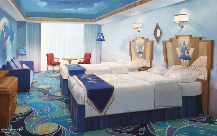 ディズニーアンバサダーホテル「ミッキーマウスルーム(魔法使いの弟子)」