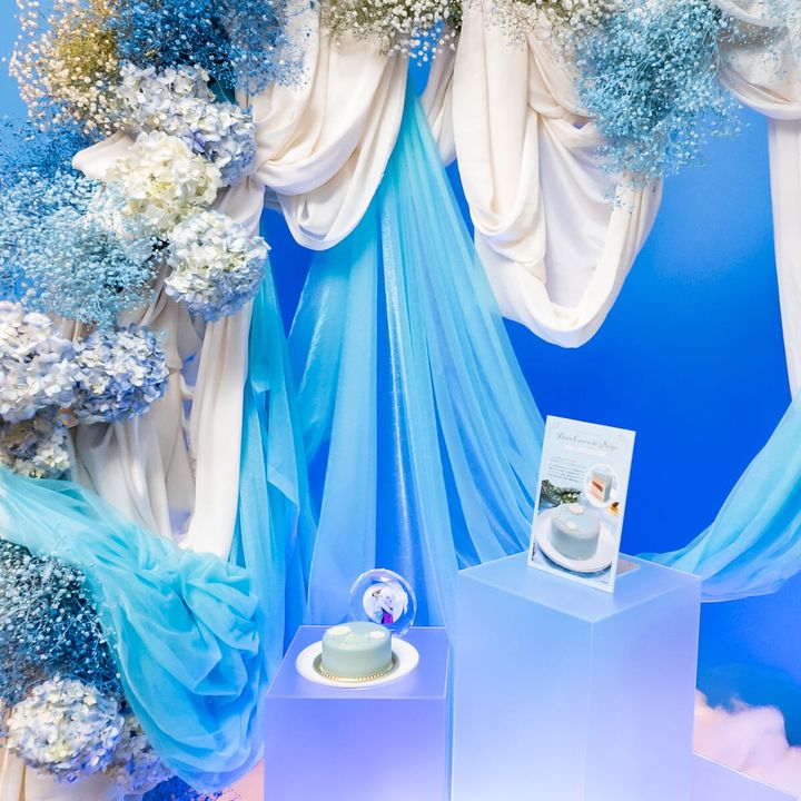 『アナと雪の女王』 Deux Cœurs de Neige／ハーブ香るピーチのホワイトショコラムース2