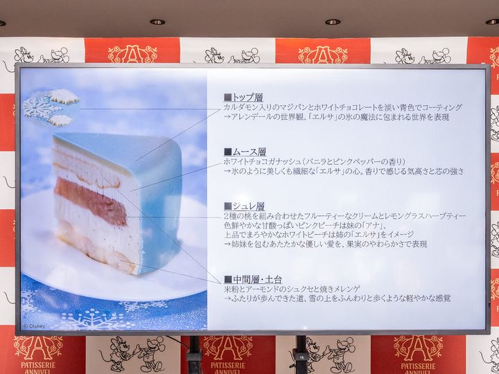 『アナと雪の女王』 Deux Cœurs de Neige／ハーブ香るピーチのホワイトショコラムース4