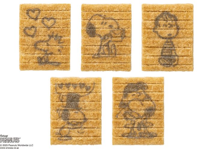 お菓子の絵柄は全5種類