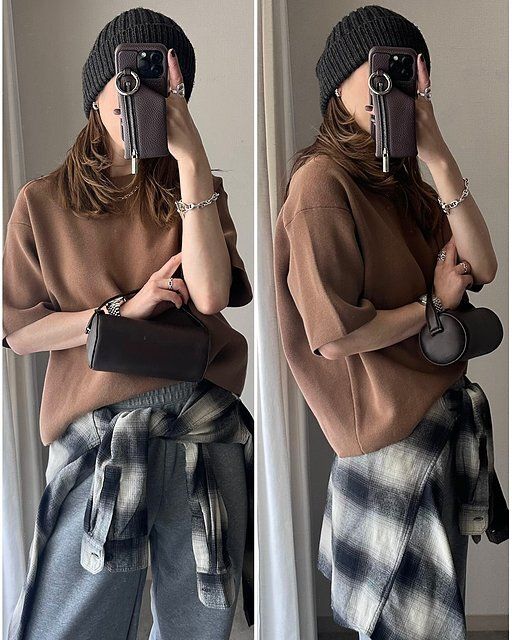 ユニクロのフランネルチェックシャツ5