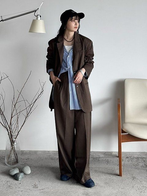 ブラウンコーデ5