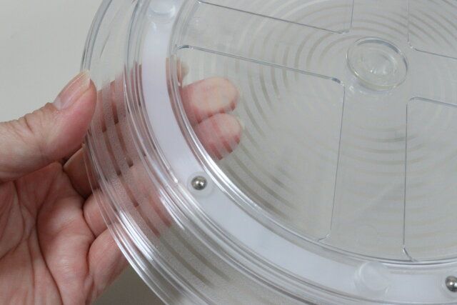 回転台トレイ（24cm×24cm×3.8cm） 台座