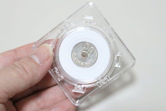 セリア 回転式コインディスプレイケース 使用例