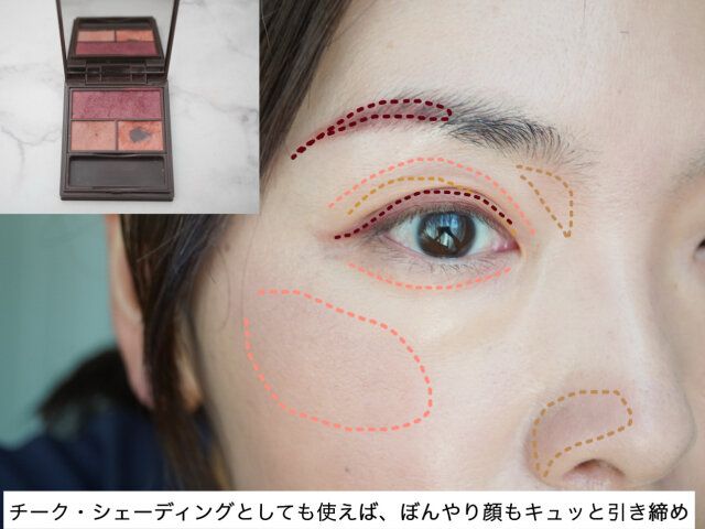 眉・目元・チーク・シェーディングを1パレットで対応