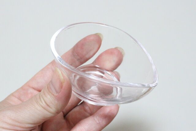 セリアのガラス製のシズクボウル