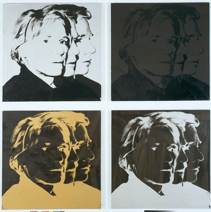 SELF-PORTRAIT (1978) Courtesy of the Fondation Louis Vuitton, Paris © The Andy Warhol Foundation for the Visual Arts, Inc. /Licensed by Adagp, Paris 2025 Photo credits _ © Primae / Louis Bourjac