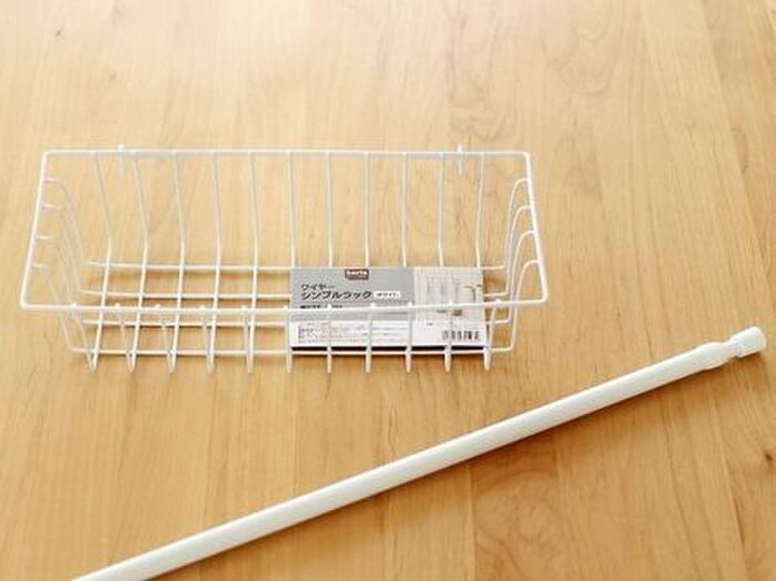 【100均】突っ張り棒とワイヤーラックで超簡単！ごちゃつきスペースが驚くほどスッキリ♪