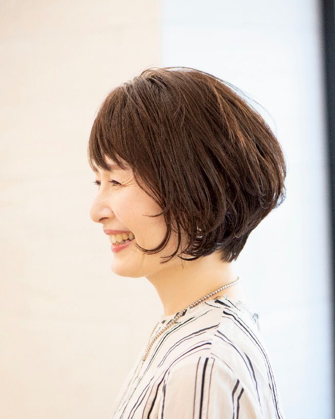 グラデーションボブのサイド