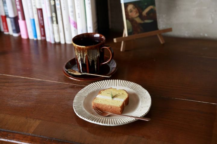 「レモンケーキ」と「白桃紅茶」