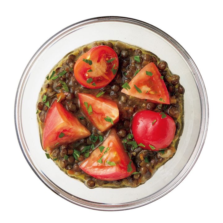 トマトとレンズ豆のサラダ
