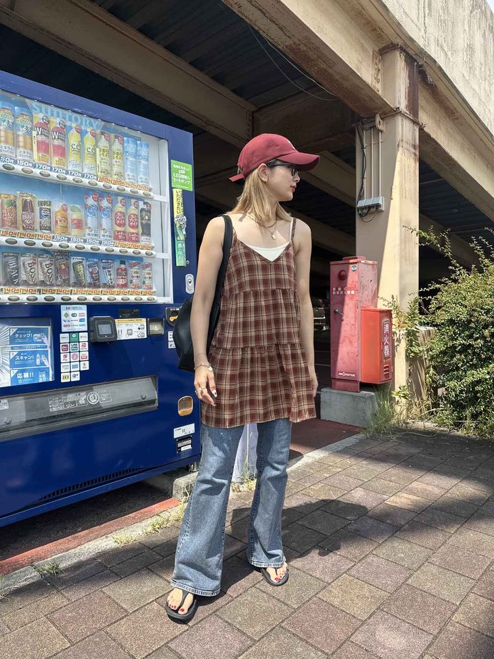 画像: フレアデニムコーデ