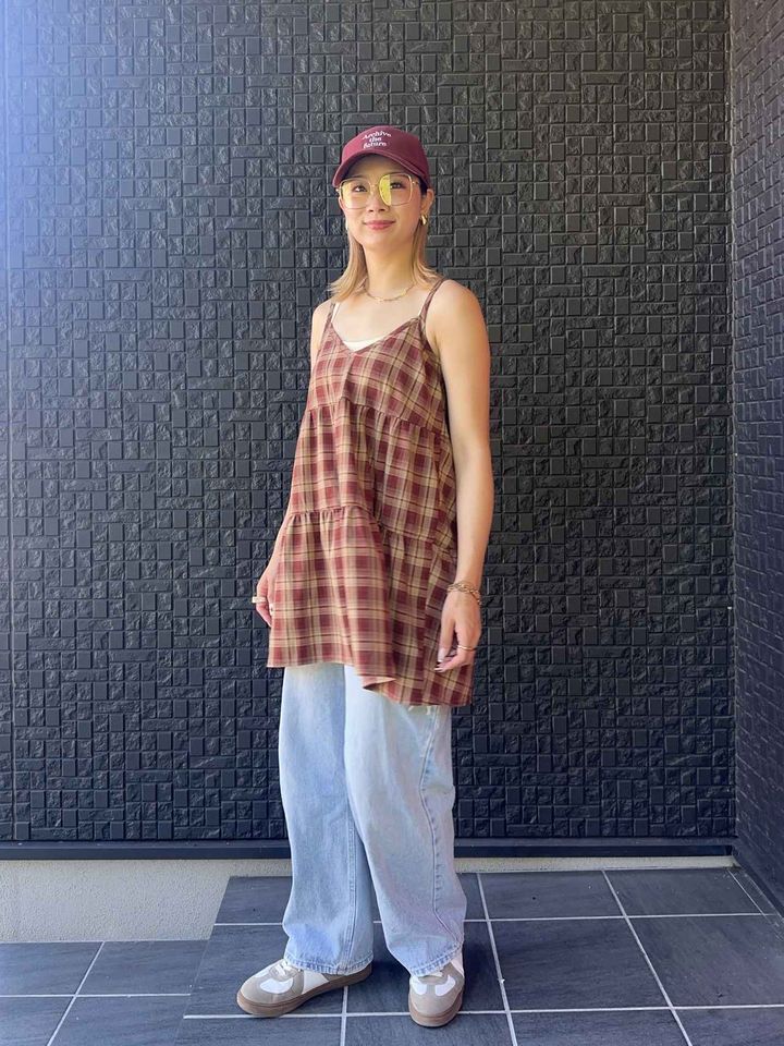 画像: ワイドデニムコーデ