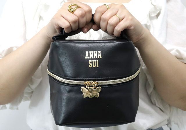 宝島社雑誌付録sweet11月号のANNA SUIななめファスナーがポイント！ 整頓上手な大容量バニティポーチ2