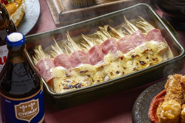 シコンのハム巻グラタン