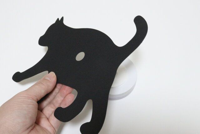 ダイソー LEDシルエットライト 歩く猫 粘着テープ セット