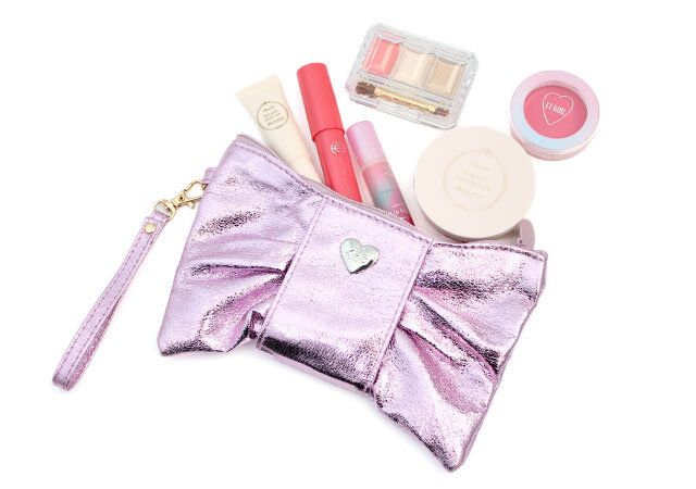 しなこリボンポーチコスメ