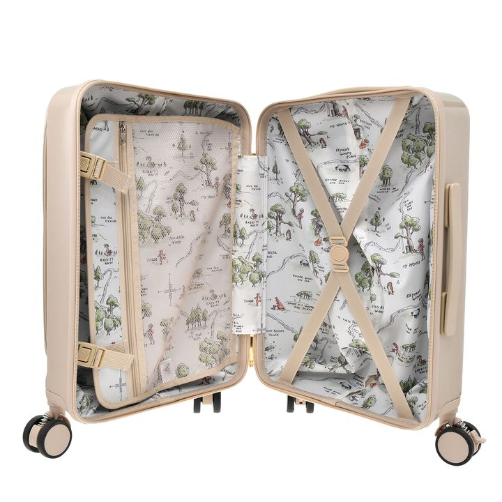 プー＆フレンズ スーツケース(S) バッグ付き POOH TRAVEL02