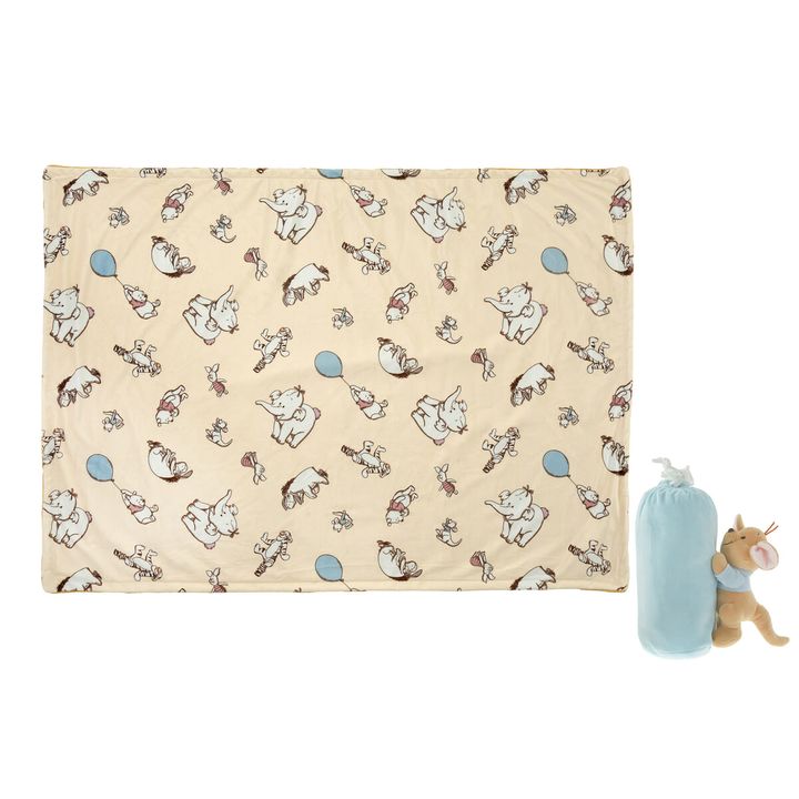 プー＆フレンズ ブランケット ポーチ入り POOH TRAVEL