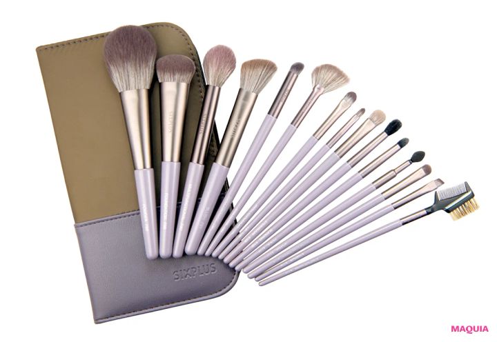 GYUTAE 小顔メイク 丸顔 ウィステリア15本メイクブラシセット