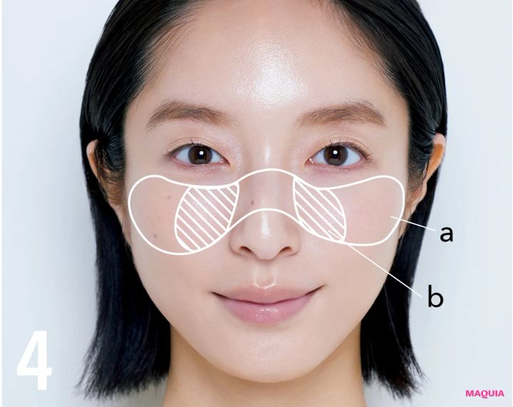 鈴木えみ ベースメイク AI肌 チークで血色を仕込む