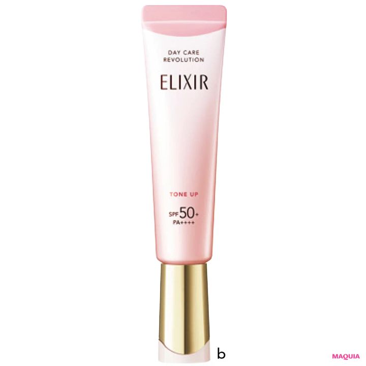 鈴木えみ ベースメイク AI肌 エリクシール デーケアレボリューション トーンアップ