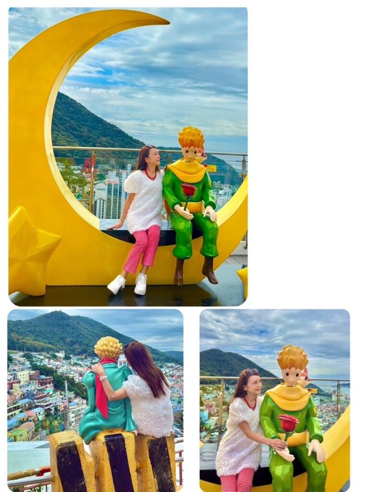 韓国でカラフルな家々が斜面に並ぶ「甘川文化村」にある「星の王子様」