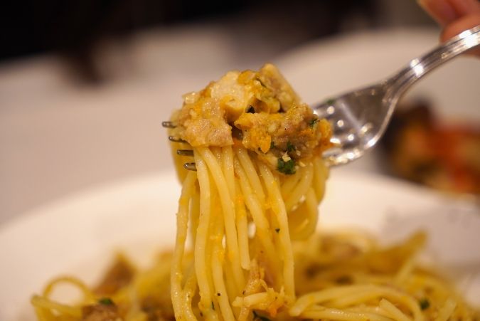 トラットリアダイエ パスタ 巻いた様子