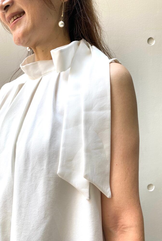 トップスはcawaiiのリボンシャツ