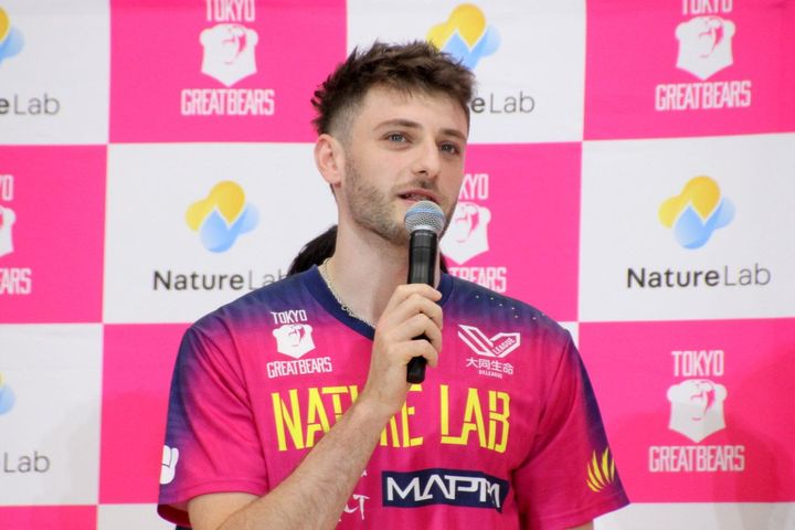 東京グレートベアーズに新規加入したルチアーノ・ヴィセンティン