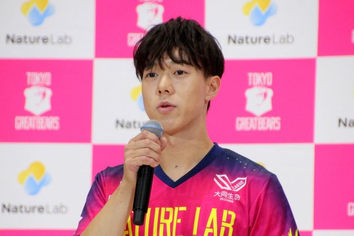 東京グレートベアーズに新規加入した近藤蘭丸